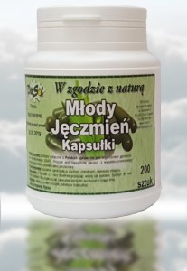 Młody jęczmień kapsułki