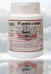 Kapsapest 100 kapsułek (kapsaicyna w oleju z ostropestu)